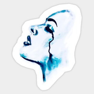 Beautiful Crying Face Sticker